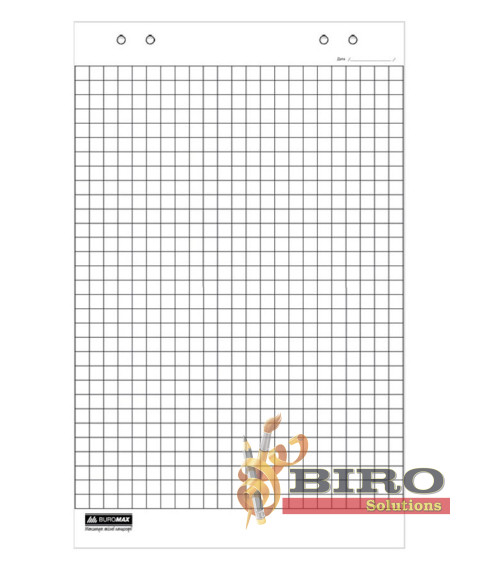 Bloc hirtie pentru flipchart pătrățele, 20file, 64х90 cm, 70 g/m² BUROMAX 